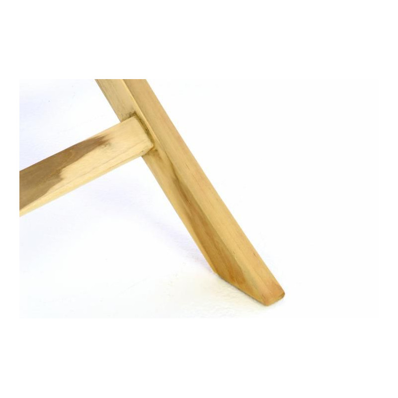 Skládací zahradní stolek DIVERO - týkové dřevo neošetřené - 80 cm