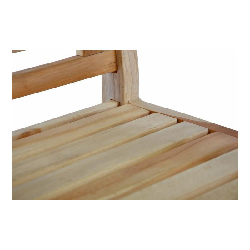 DIVERO dřevěná 2-místná lavice pro děti z teakového dřeva