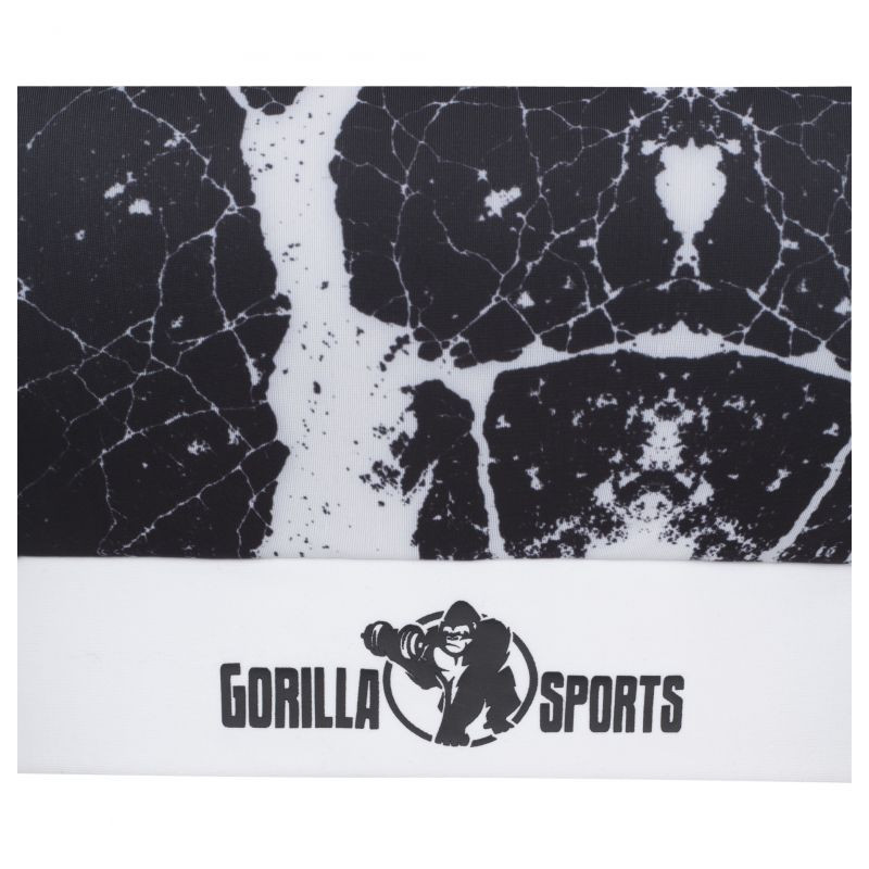 Gorilla Sports Sportovní podprsenka, černá/ bílá, L