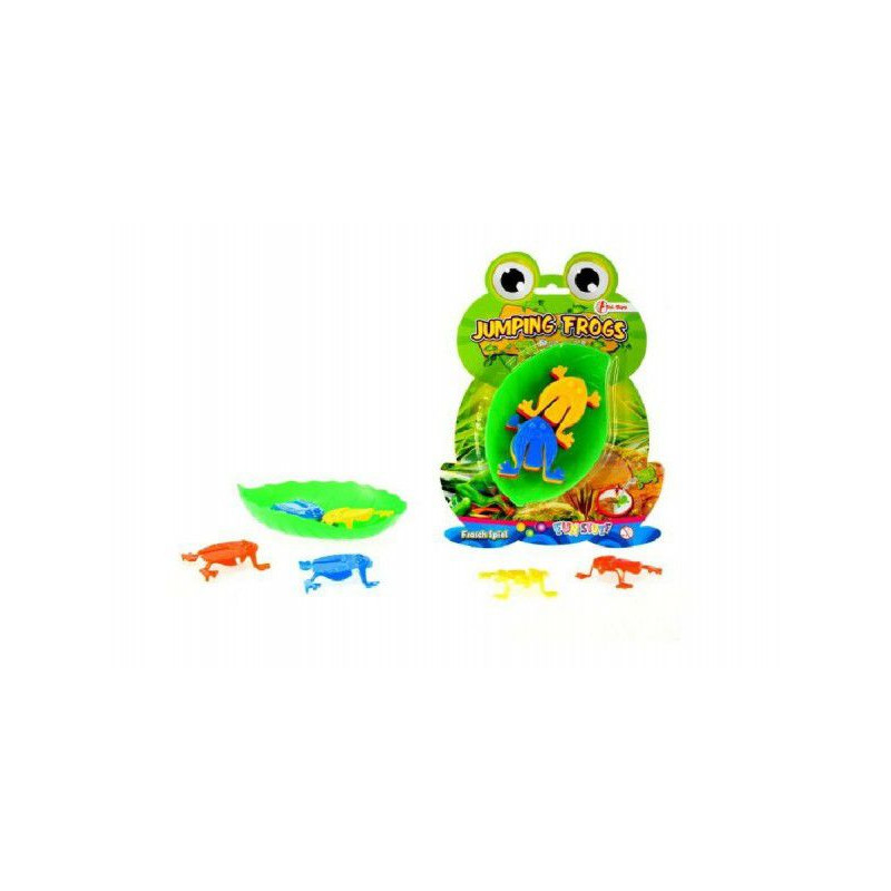 Skákající žáby společenská hra plast na kartě