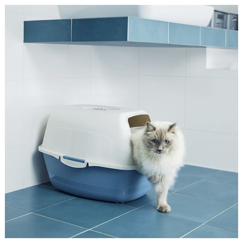 ECO BAILEY toaleta pro kočky, modrá