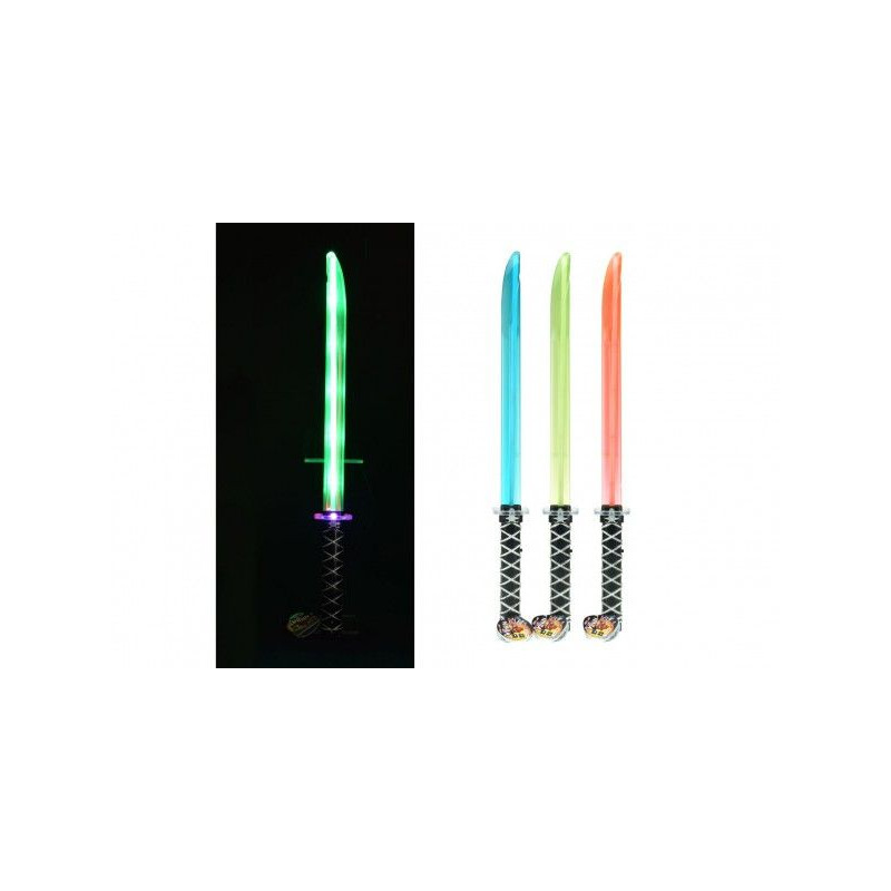 Meč svítícína baterie se zvukem a světlem, plast, 66 cm