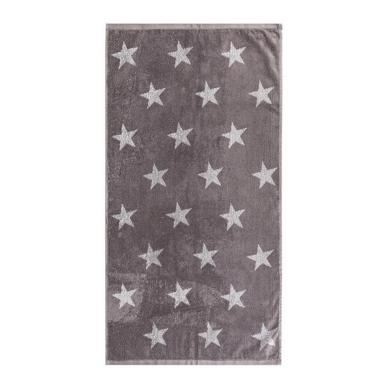 Osuška Stars, 70 x 140 cm, šedá