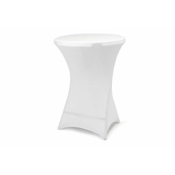 Potah pro vysoký stůl, elastický, bílá 80 x 80 x 110 cm
