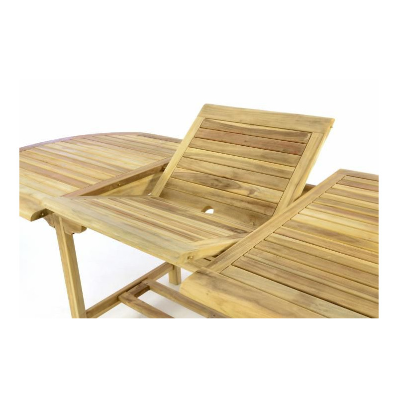 Zahradní oválný stůl DIVERO - roztahovatelný - 170/230 cm