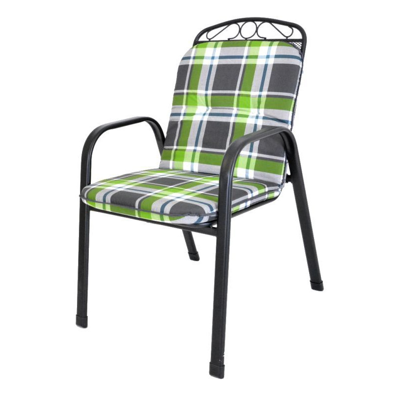 SCALA Polstr na nízkou židli, kostka, zelený