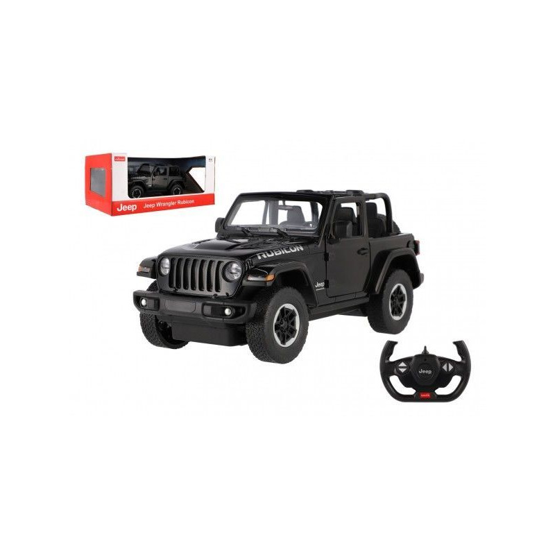 Auto RC Jeep Wrangler Rubicon černý 2,4GHz na dálk. ovl