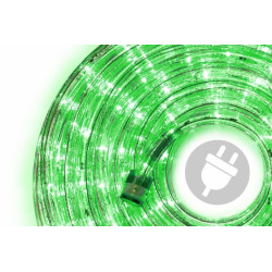 LED světelný kabel 480 diod, 20 m, zelený