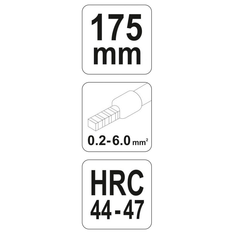 Konektorové kleště - 0,2 - 6,00 mm2