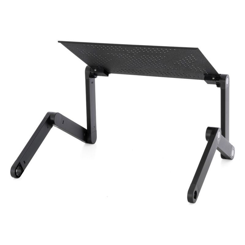 Notebookový stůl s USB - 42 x 28 cm, chlazením, černý