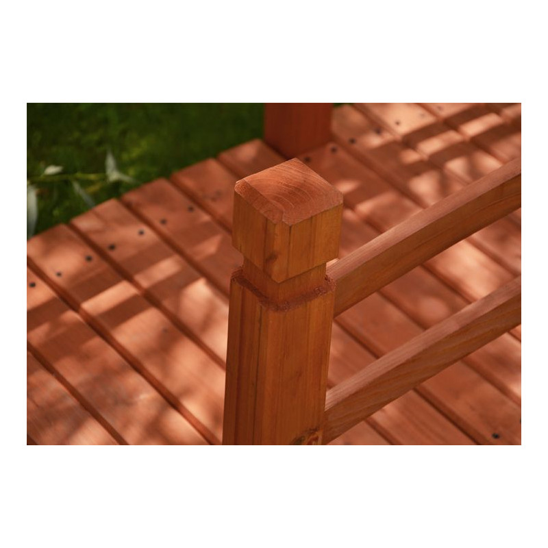 Dřevěný zahradní můstek Garth - 150 x 67 x 65 cm