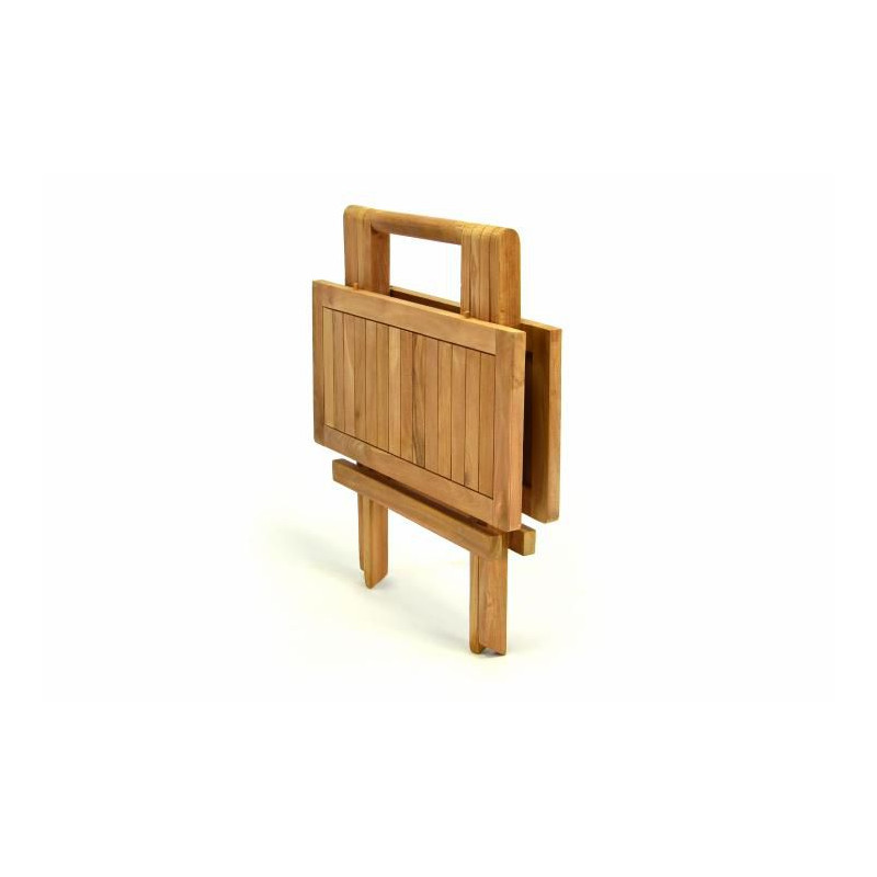 Zahradní dřevěný skládací stolek DIVERO výška 50 cm