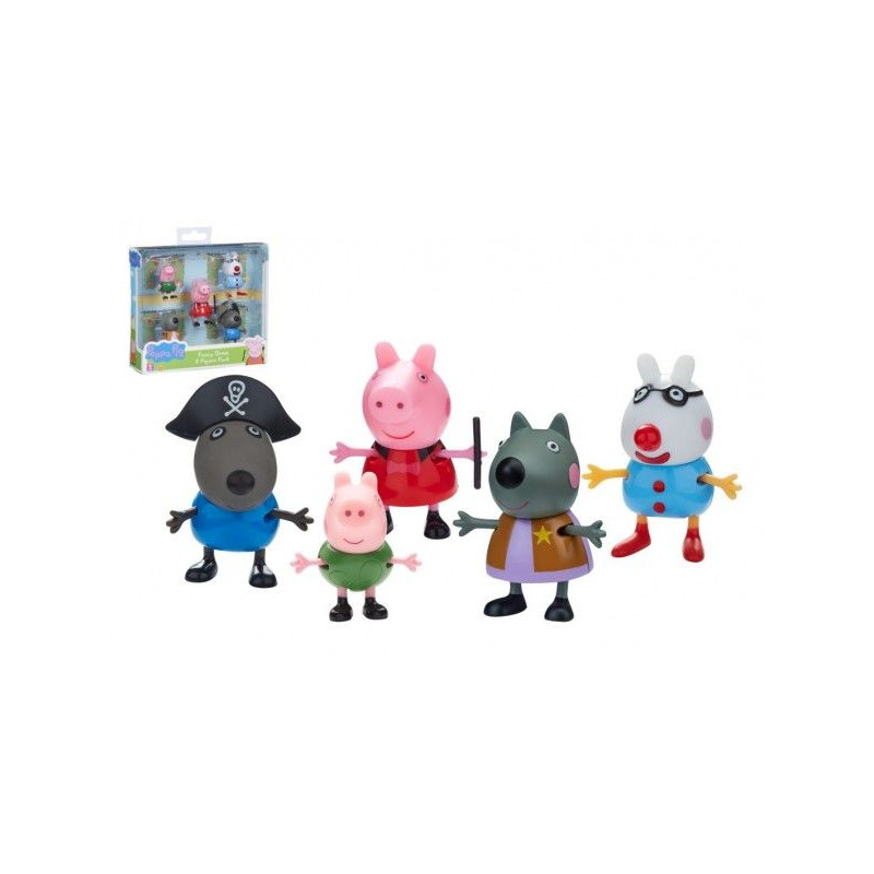 Prasátko Peppa/Peppa Pig plast set 5 figurek
