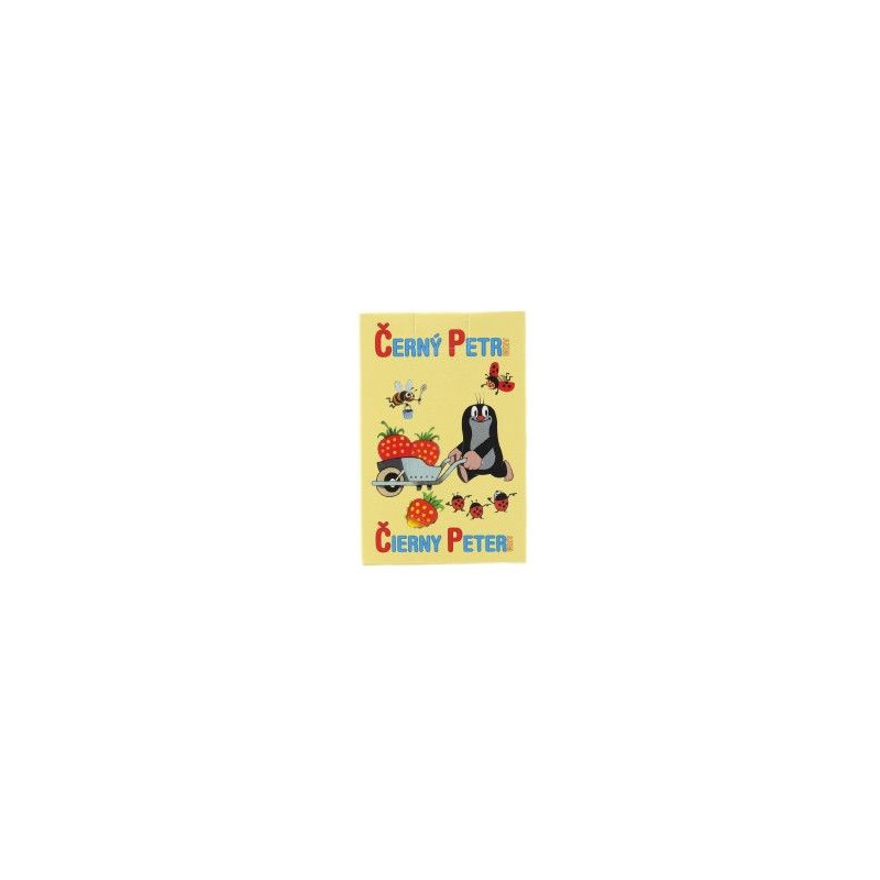 Černý Petr Krtek společenská hra karty v krabičce 9 x 6 cm