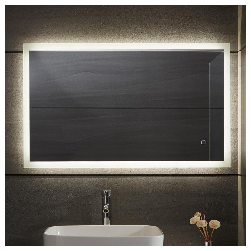 Aquamarin Koupelnové zrcadlo s LED osvětlením 20 W, 50x70cm