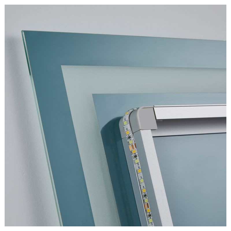 Aquamarin Koupelnové zrcadlo s LED osvětlením, 120 x 70 cm