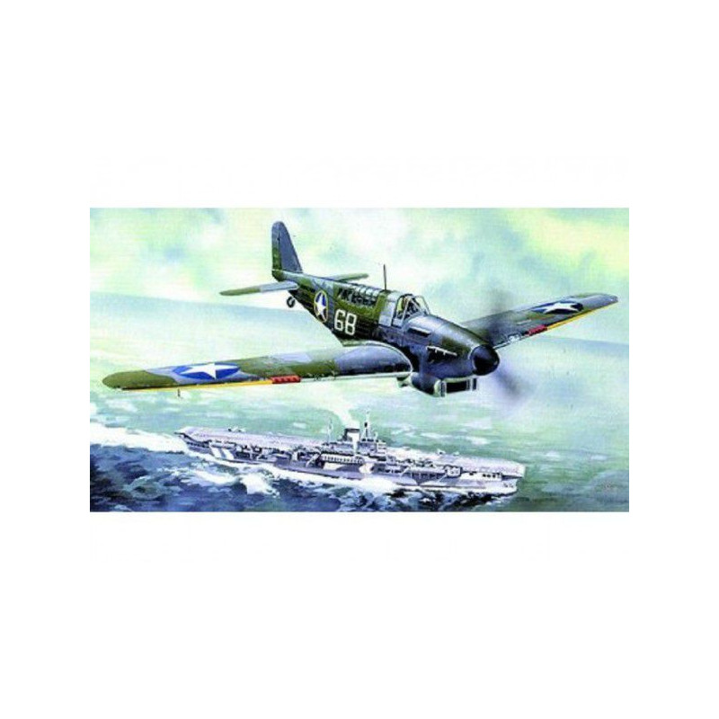 Model Fairey Fulmar MK.I/MK.II 17x19,6cm v krabici 25x14,5x4,5cm