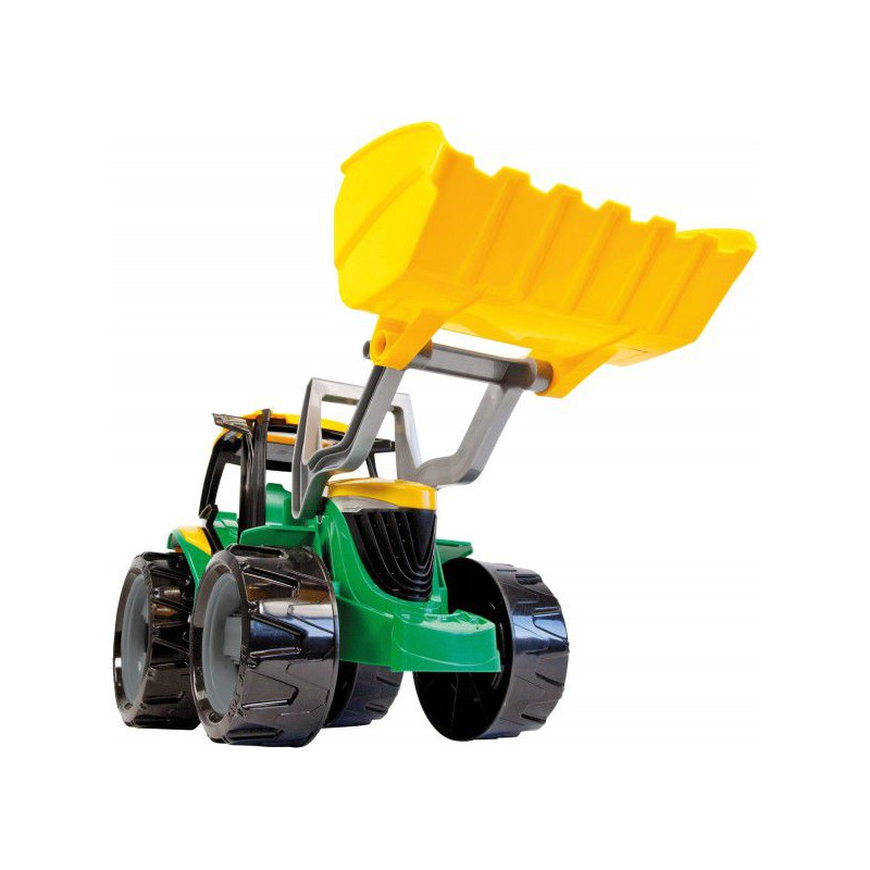 Traktor se lžící plast zeleno-žlutý 65cm v krabici od 3 let