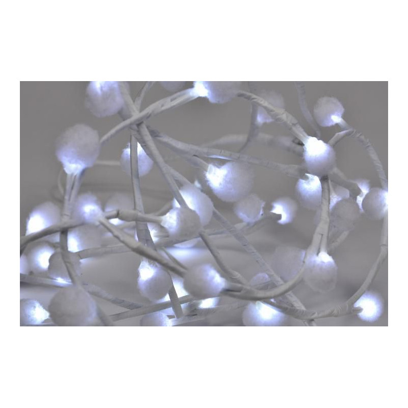 Vánoční LED osvětlení - sněhové vločky - 48 LED, studená bílá