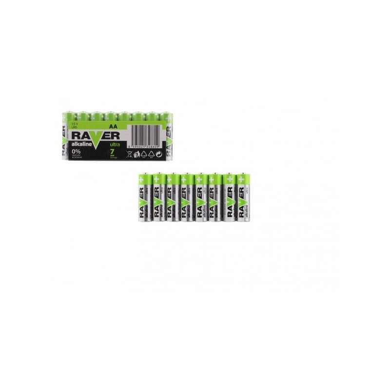 Baterie RAVER LR03/AAA 1,5 V alkaline ultra 8ks ve fólii