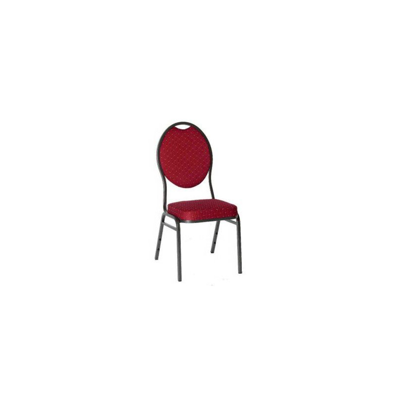 Kongresová židle kovová MONZA- červená
