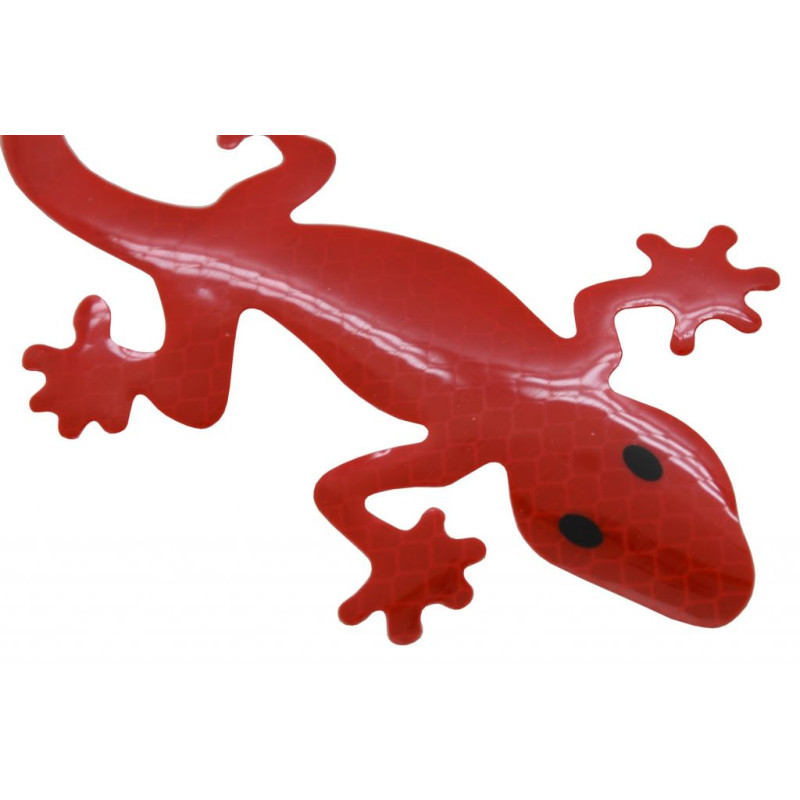 Samolepící dekorace Gecko - červená