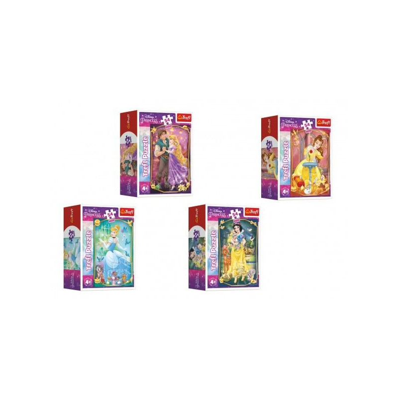 Minipuzzle Krásné princezny/Disney Princess 54dílků