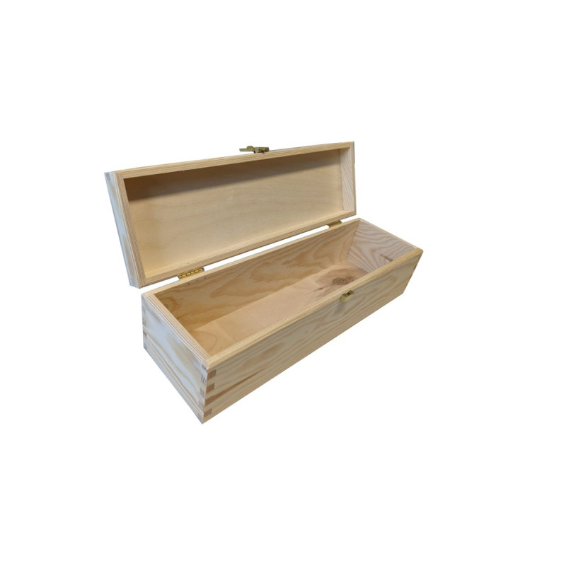 Dřevěná dárková krabička na víno, 11 x 35 x 10 cm