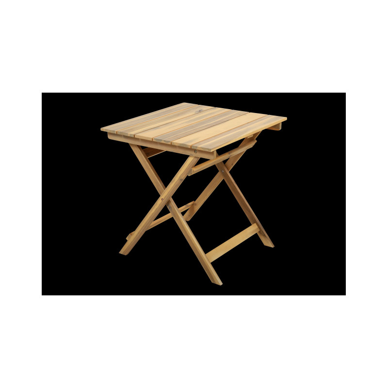 Bistro dřevěný set FILAX, akácie, 1 stůl + 2 skládací židle
