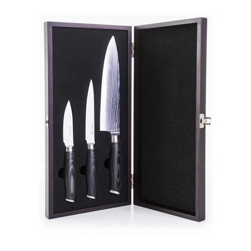 G21 Sada nožů Gourmet Damascus small box - 3 ks