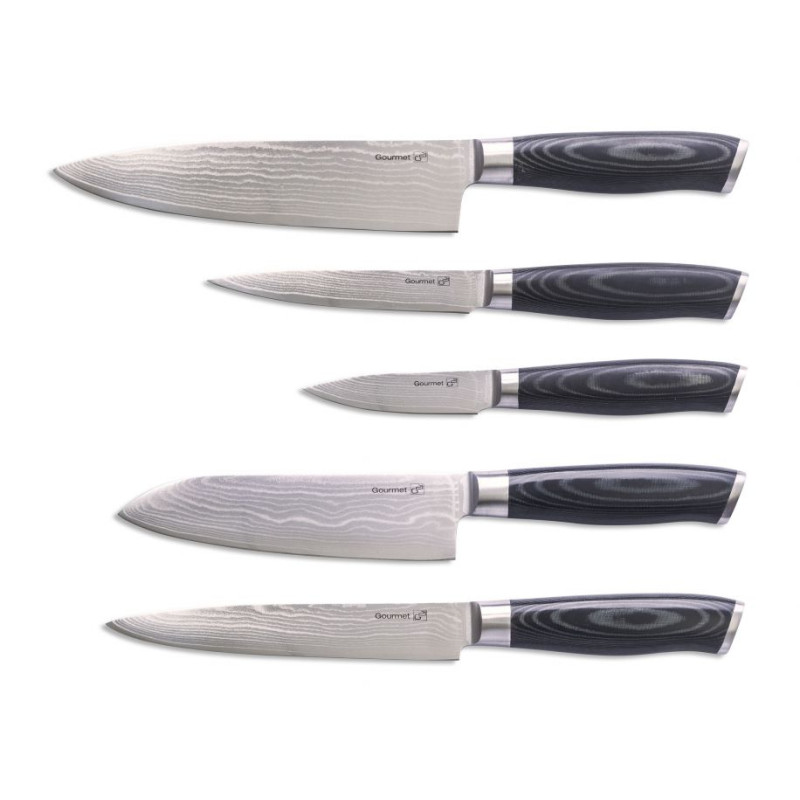 G21 Sada nožů Gourmet Damascus, 5 ks